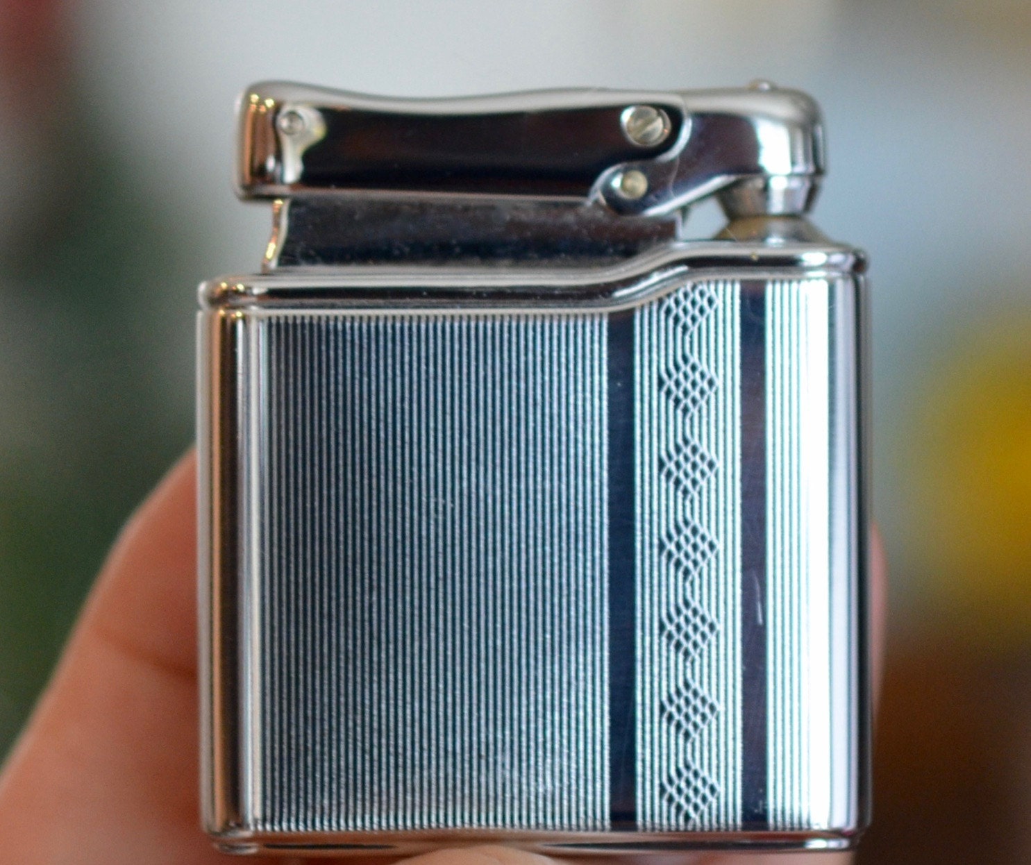 Vintage butane Lighter Chrome Colibri Lighter Monogas