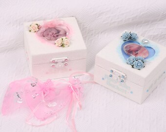 Personalised baby keepsake box, Baby memory box, Personalised memory box, keepsake box, Custom keepsake box, Baby girl gift, Baby boy gift.