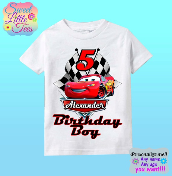 lighting mcqueen birthday shirt