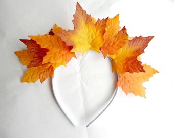 Items similar to Autumn Leaves Headband on Etsy