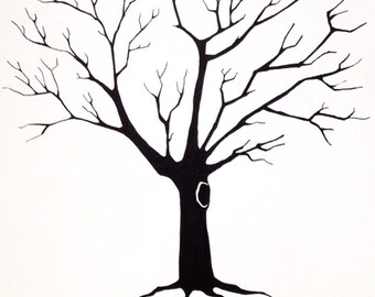 Fingerprint wedding tree unique 40 x 40