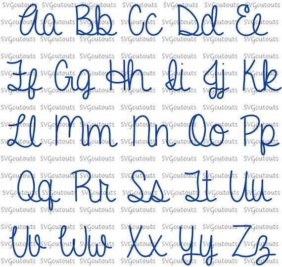 Soft Touch Curves Monogram Font Alphabet Designs SVG Eps