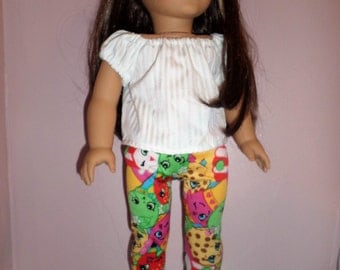 18 in doll leggings Shopkins- fits American Girl Doll