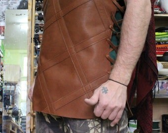 medieval leather tunic tabard viking