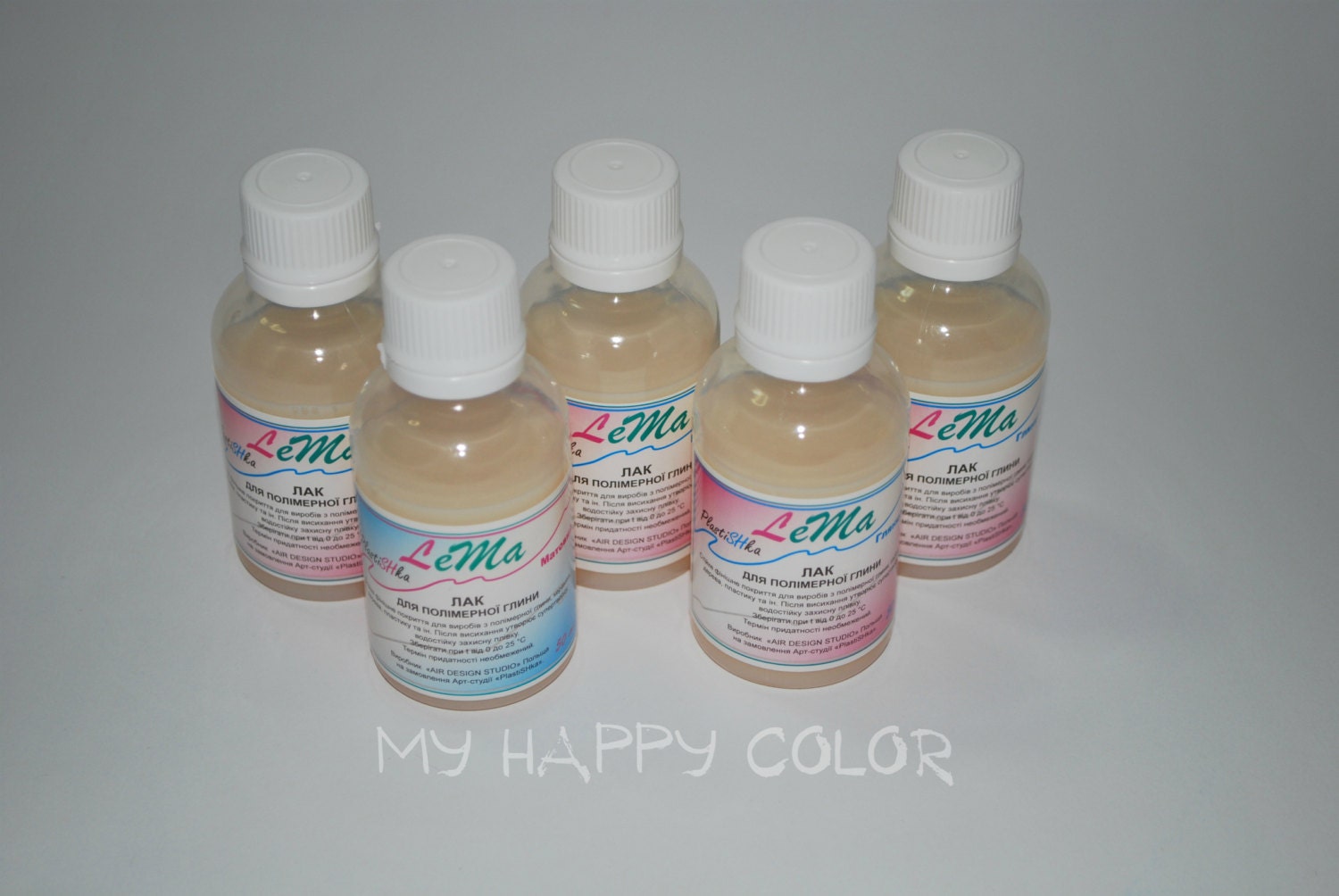 Polymer clay varnish 50 ml. 1.7 oz. Gloss or matt by MyHappyColor