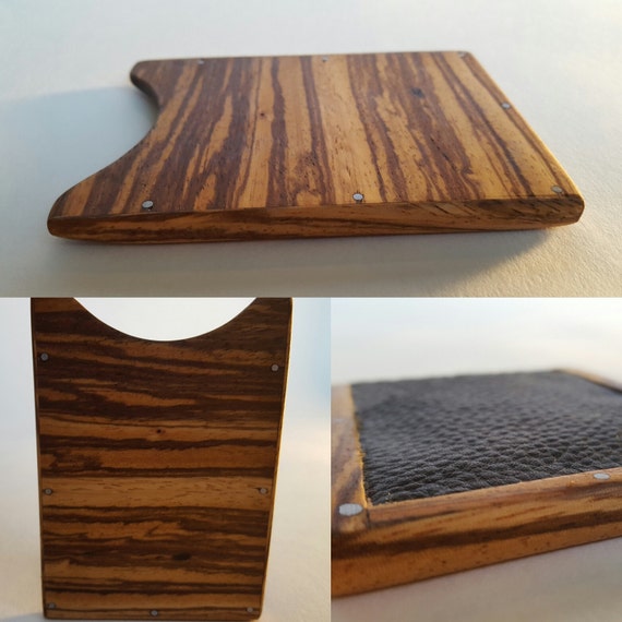 Wooden Minimalist Wallet Best Mens Wallet by CurrentCreationsUS
