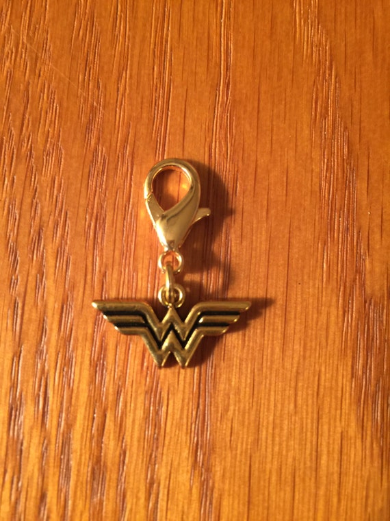 Wonder Woman charm Wonder Woman zipper charm by dangitdangles