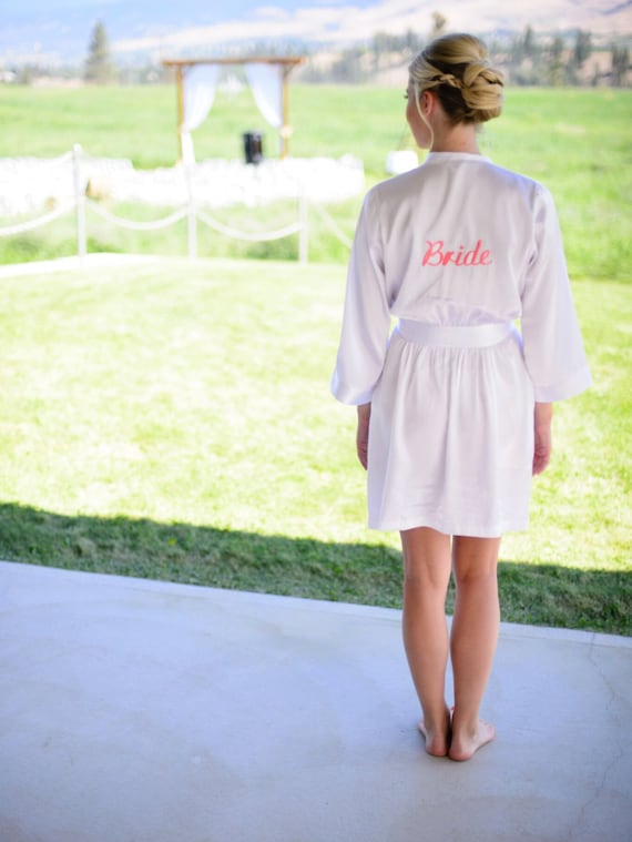 Custom Bride Robe Bridal Robe Mrs Robe Bridal Shower Gift Name