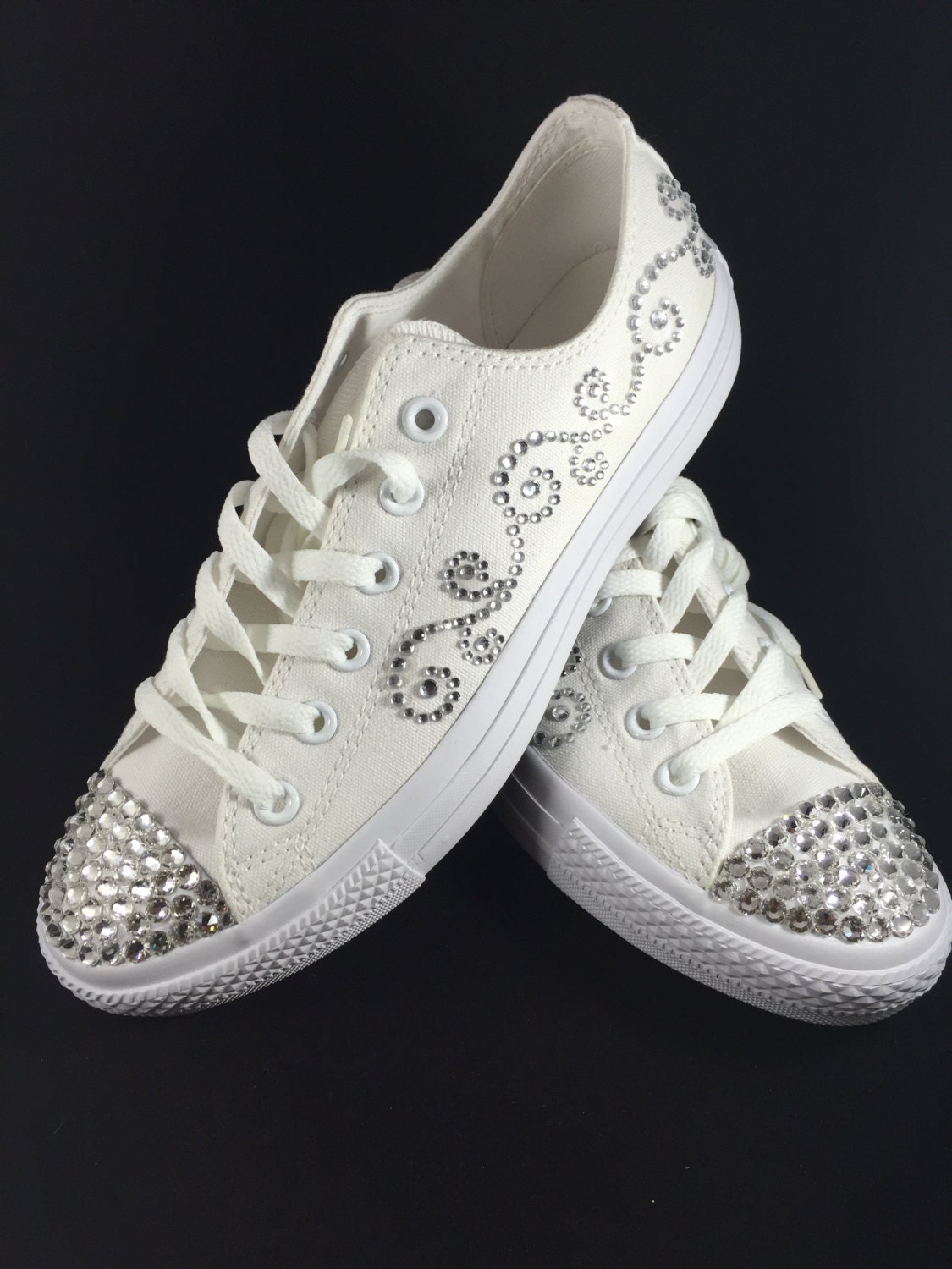 blinged out wedding converse