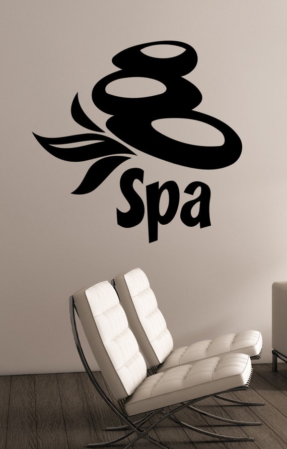 Spa Sign Vinyl Decal Window Sticker Massage Therapy Health