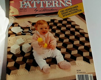 April 1992 Herrschners Crochet Patterns Magazine