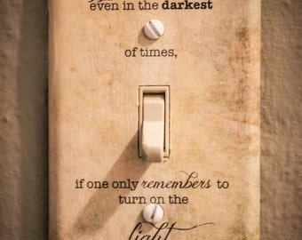 Albus Dumbledore Quote Light Switch Plate Harry Potter