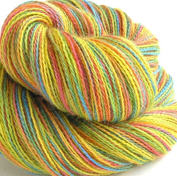 Alpaca Yarn FREE SHIPPING in USA Hand Dyed Baby by FiberFusion
