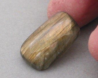 golden LABRADORITE cabochon freeform 14X24mm designer cab