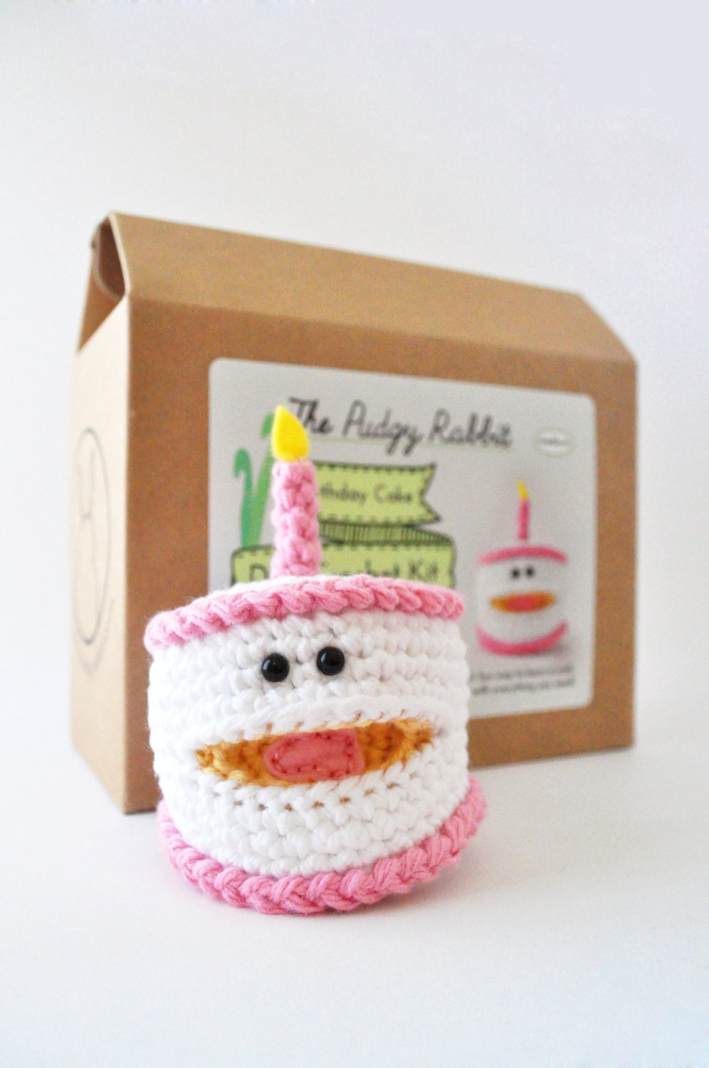 Crochet Birthday Cake Kit, Amigurumi Kit, DIY Crochet ...