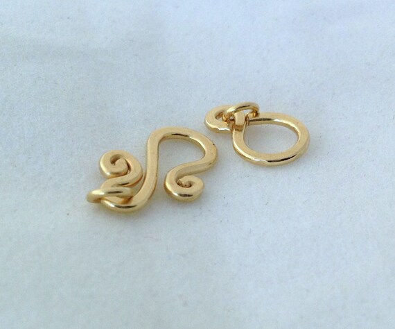 Gold filled hook clasp large gold clasp 14k Gold filled