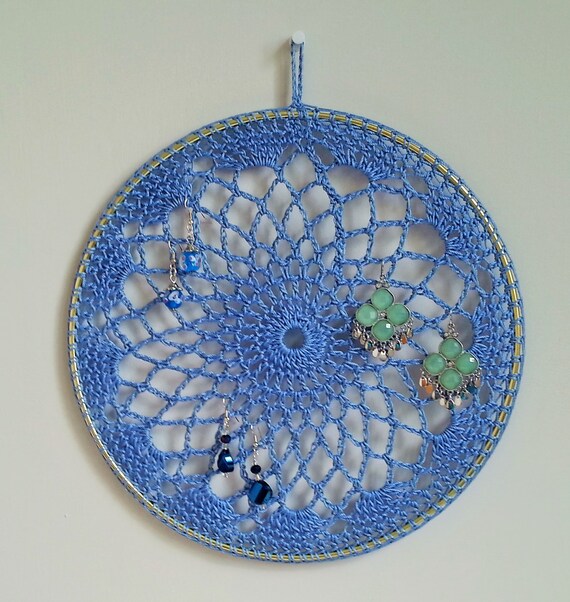 Crochet Pattern Jewelry Holder | earring holder crochet earring organizer jewellery Crochet Pattern Jewelry Holder | earring holder crochet earring organizer jewellery