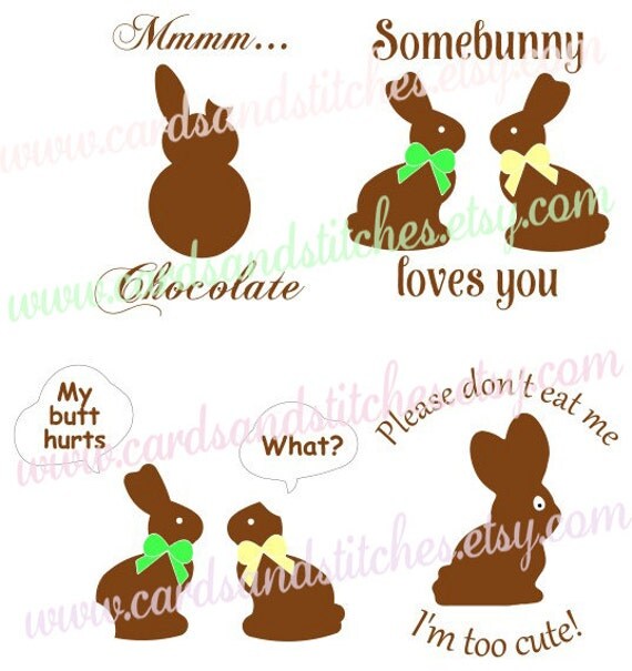 Download Easter SVG Easter Bunnies SVG Chocolate Bunnies SVG