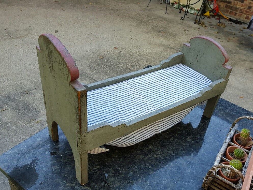 Rustic Doll Baby Bed, Vintage — VP96 Haute Juice