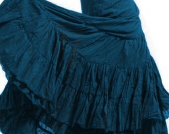 FLAMENCO SKIRT, wrap Skirt, GYPSIE skirt, long skirt, CVskfl