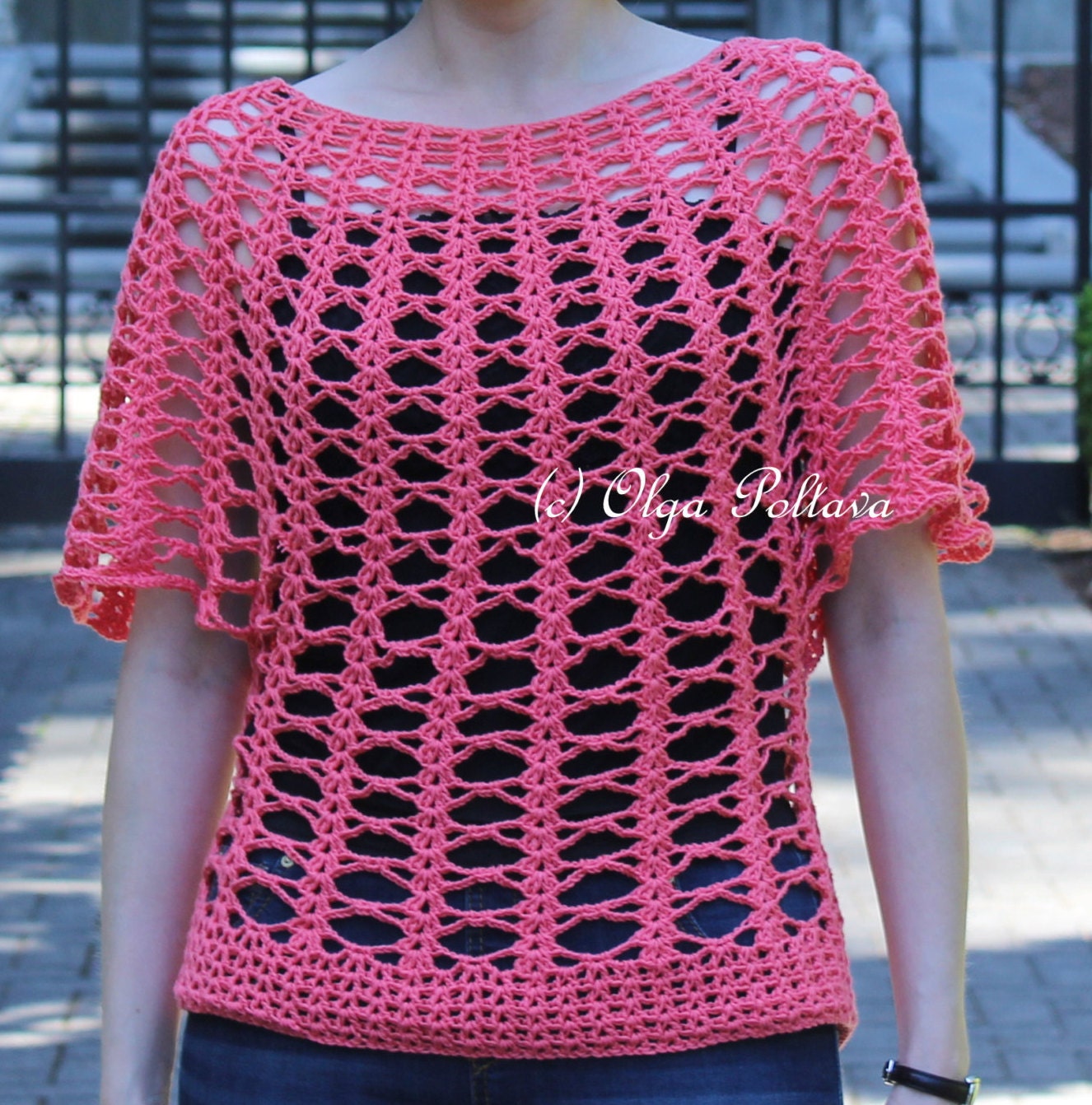Summer Lace Top Crochet Pattern Women's Summer Top Size