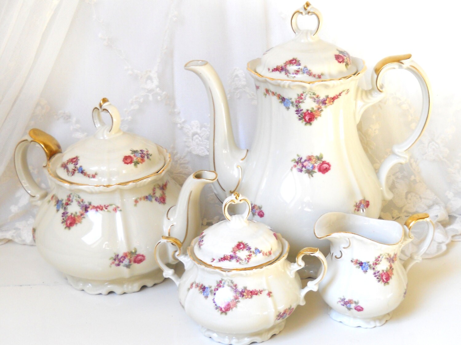 olivia porcelain tea set