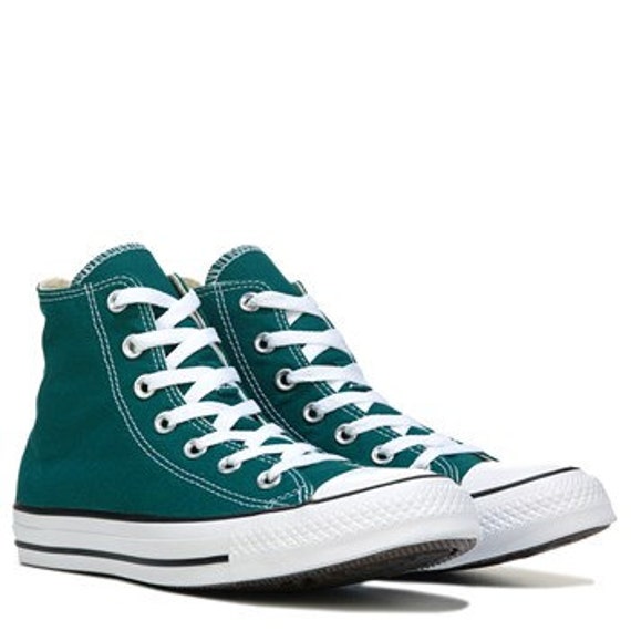 Ladies Rebel Teal Green High Top Converse by GlassSlippersCC