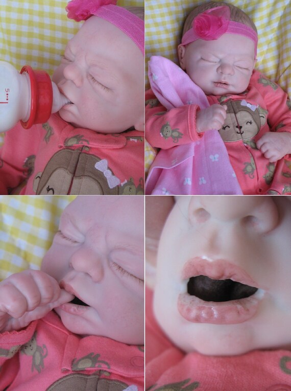 full body silicone reborns open mouth used