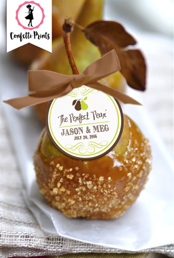 THE PERFECT PEAR Wedding Favor Tags | Wedding Favor Tag | Rustic Wedding Favor Tag | Personalized Wedding Favor Tag | Printable Il_570xn