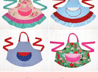 Girls Sewing Pattern pdf, Kids Apron Pattern, Apron Pattern, Apron Sewing Pattern, Child Apron Pattern, Simple Easy Apron Pattern, APRON