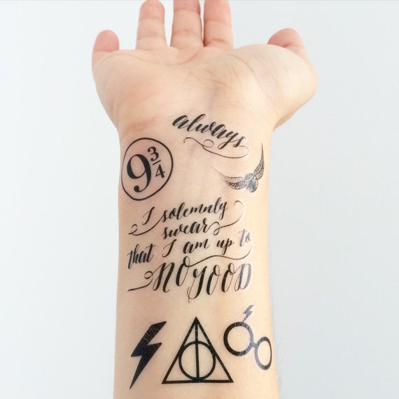 Mini Harry Potter Temporary Tattoos by LoveAndLion on Etsy