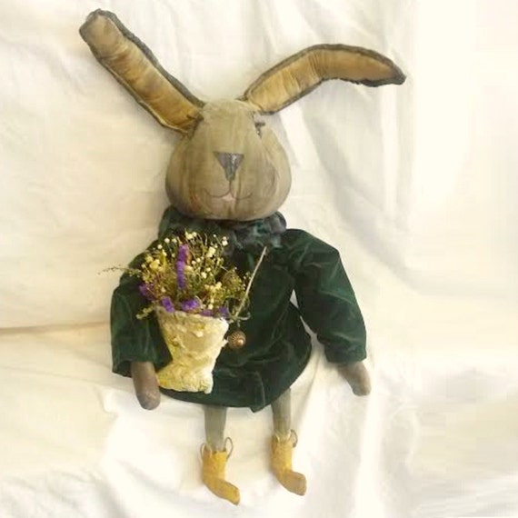 primitive rabbit doll