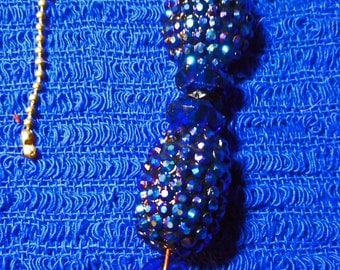 Jeweled Disco Ball Bead Fan/Light Pull (E 618)