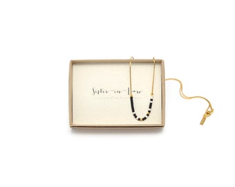 SISTER IN LAW || Morse Necklace, Sister In Law Gift, Sister In Law Wedding Gift, Sister In Law Birthday Sister-In-Law Sister In Law Necklace