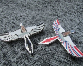 Lapel Pin/ Grateful Dead Wings/ Grateful Dead Pins/ 13 Point bolt Pins/ Wing Pins/ Sword Pins