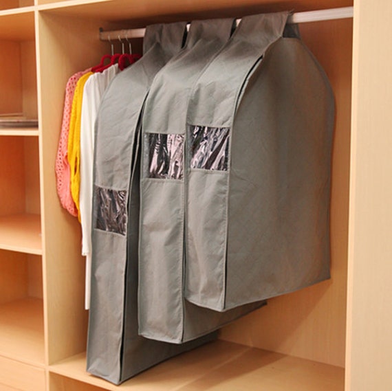 Coat Dust Cover Clothes Cover Hanging Protector by MyArtSupplies