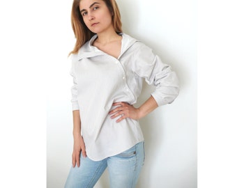 PDF Sewing Pattern Women's Cotton or Linen Shirt Sizes 38-40-42-44-46-48-50-52 n.32