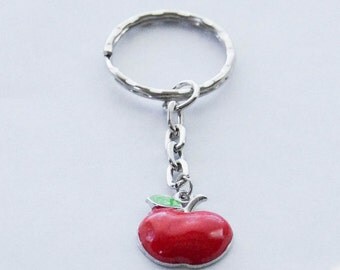Teacher Keychain, Teacher Gift, Apple Keychain, Apple Accessories, Teacher Appreciation Gift, Thank You Gift, Apple Gift, Grad Gift, Apples