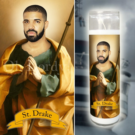 Drake Prayer Candle by OhLordyCandles on Etsy