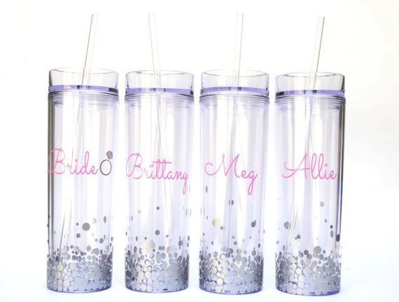 for bridesmaids tumblers Personalized Bridesmaid Set Gift Gift Set Bridesmaid