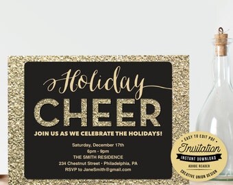 New Years Eve Mini-Champagne Bottle Labels by CreativeUnionDesign