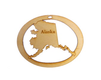 Alaska Ornament - Alaska State Ornament - Alaska Gift - Alaska Christmas Ornament - Alaska Ornaments - Alaska Gifts - Personalized Free