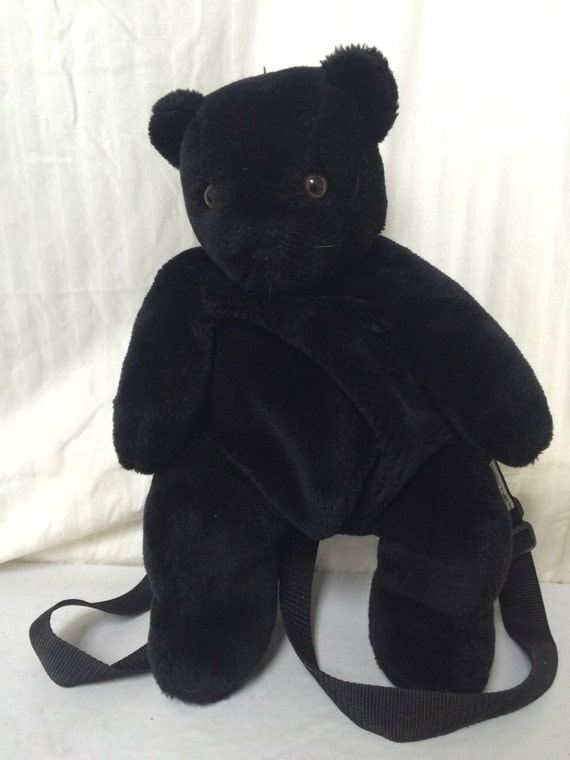 Stuffed animal backpack Teddy Bear backpack black Teddy