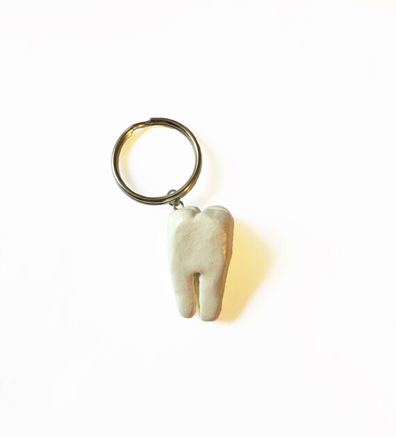 Tooth Keychain Dentist Keychain Gift For Dentist Tooth