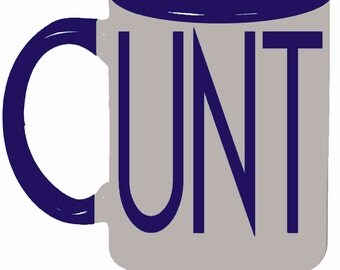 MATURE C-UNT Cobalt Blue, Light Blue, Maroon Coffee Tea Mug Cup 11-ounce (oz) Coffee Tea Mug Cup