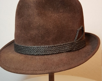 FREE SHIPPING Vintage 1960 Velour Fedora