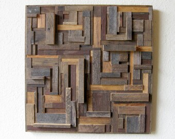 Granero reclamado madera y alambre de púas árbol pared arte