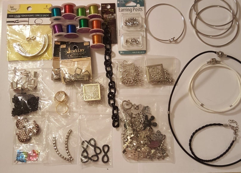 Huge jewelry making destash lot jewelry supply lot jewelry