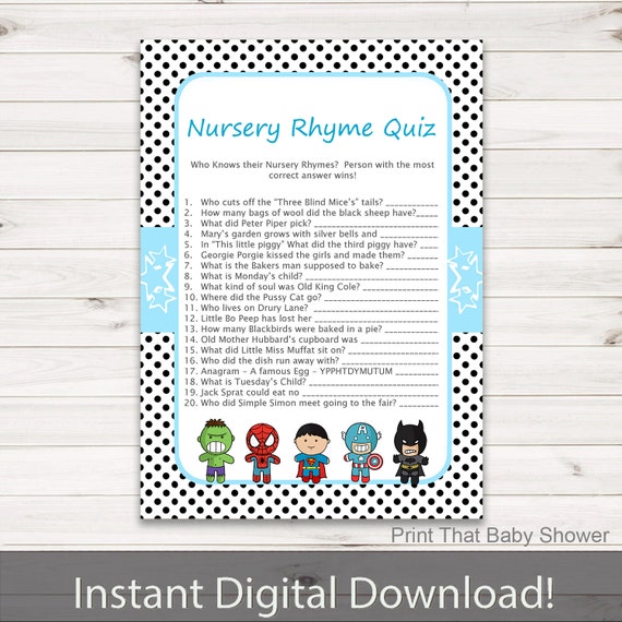 marvel quiz for kids