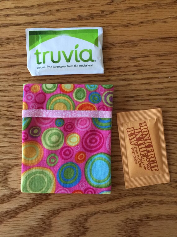 Sugar Packet Holder Travel Case for purse or pocket holder